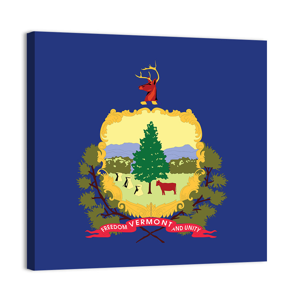 Vermont State Flag Wall Art