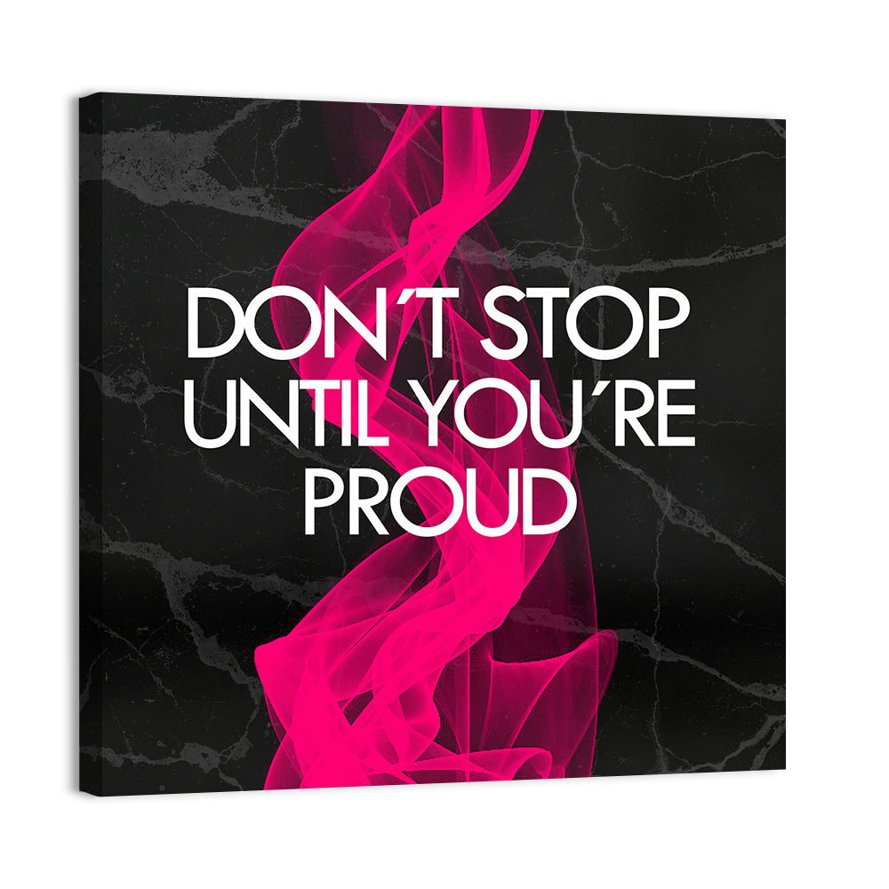Fitness Quote on Black Marble Wall Art