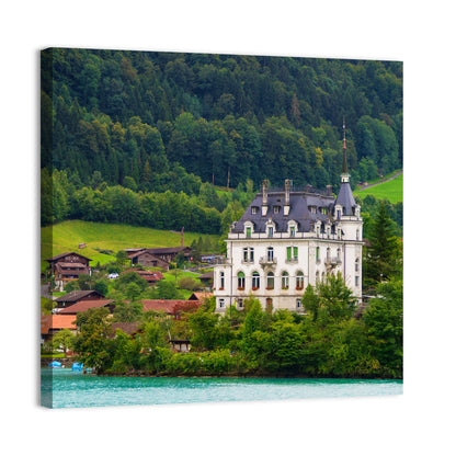 Mansion on Lake Brienz Wall Art