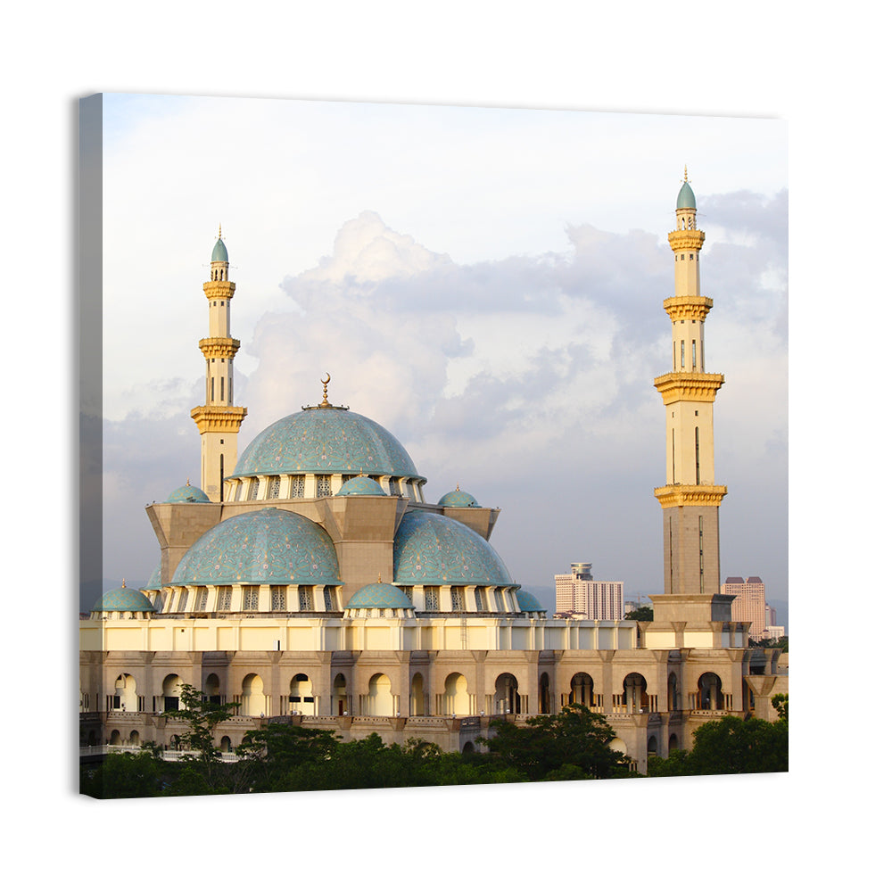 Federal Territory Mosque with Blue Domes Wall Art