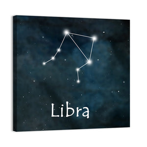 Libra Horoscope Constellation Wall Art