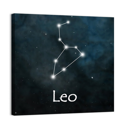 Leo Zodiac Constellation Wall Art