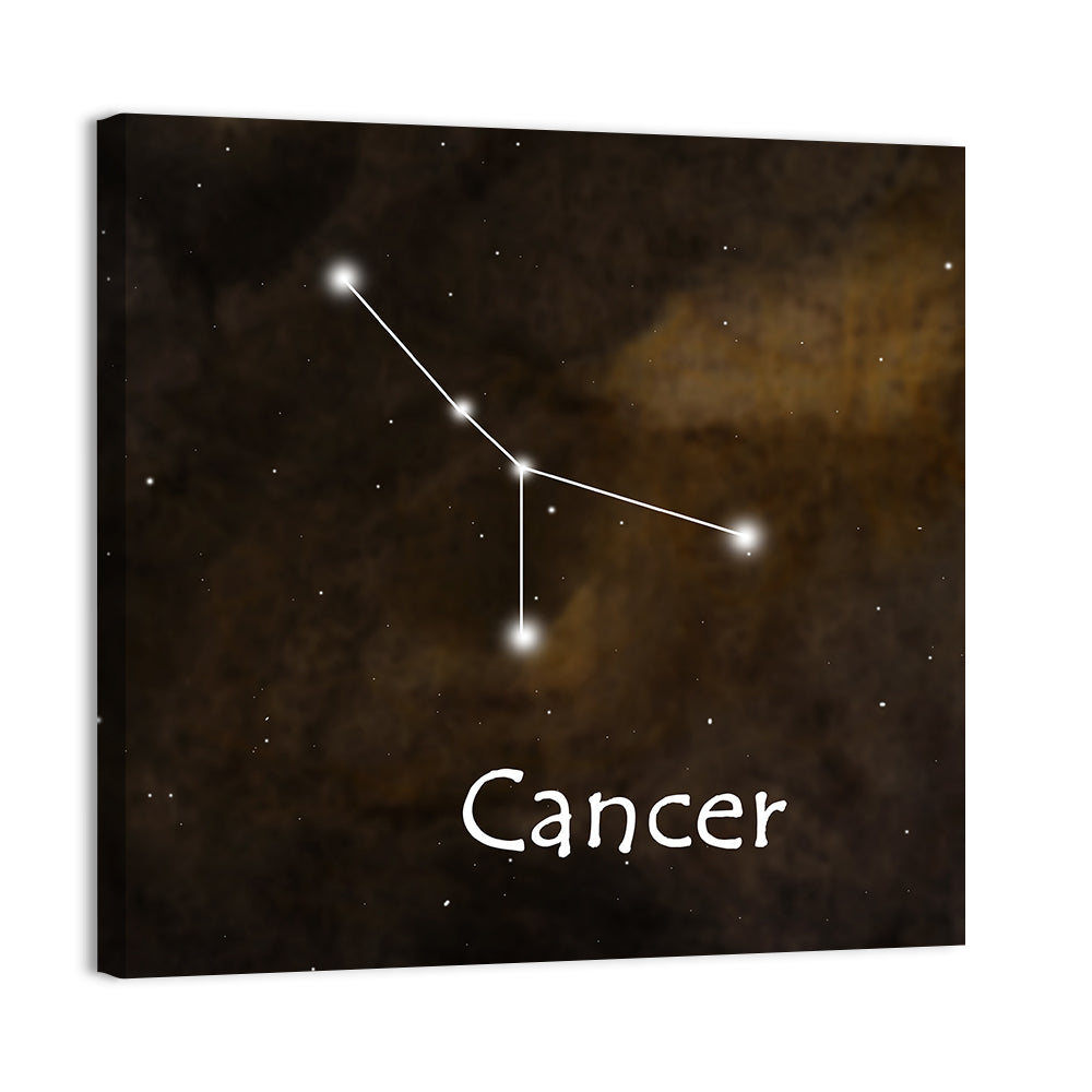 Cancer Zodiac Constellation Wall Art