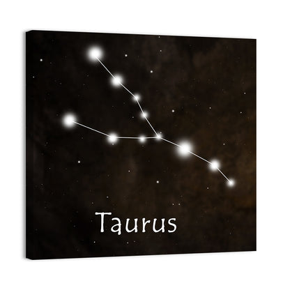 Taurus Constellation Chart Wall Art