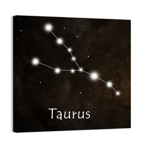 Taurus Horoscope Constellation Wall Art