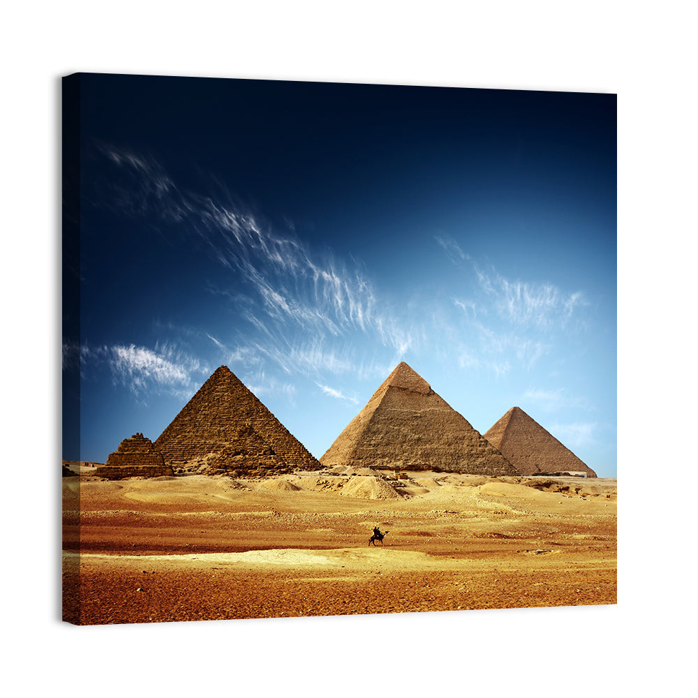 Giza Pyramids Valley View Wall Art