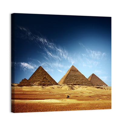 Giza Pyramids Valley View Wall Art