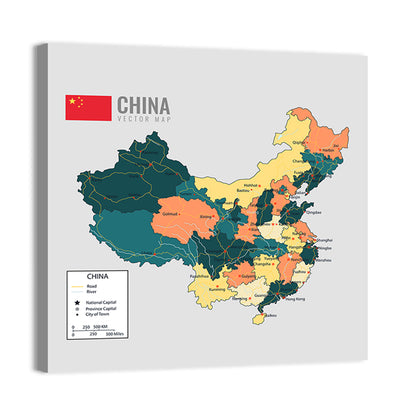 China Map Wall Art