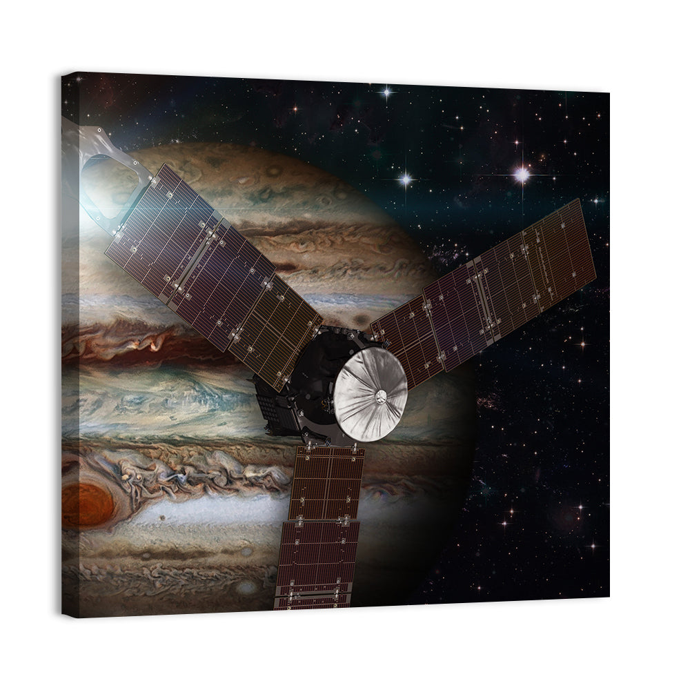 Juno Spacecraft Over Jupiter Wall Art