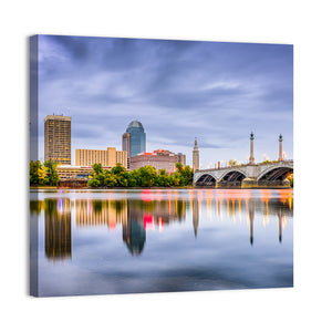 Massachusetts Downtown Skyline Wall Art