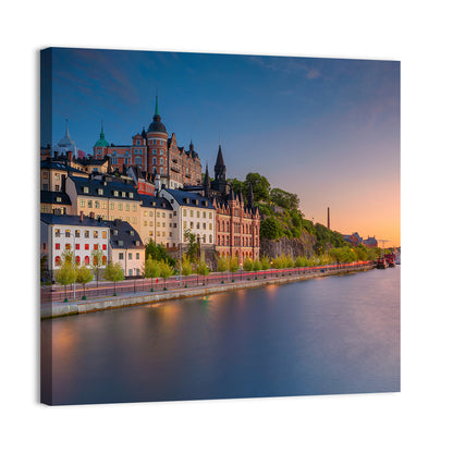 Stockholm Sunset Over Mariaberget Wall Art
