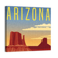 Monument Valley Travel Illustration Wall Art