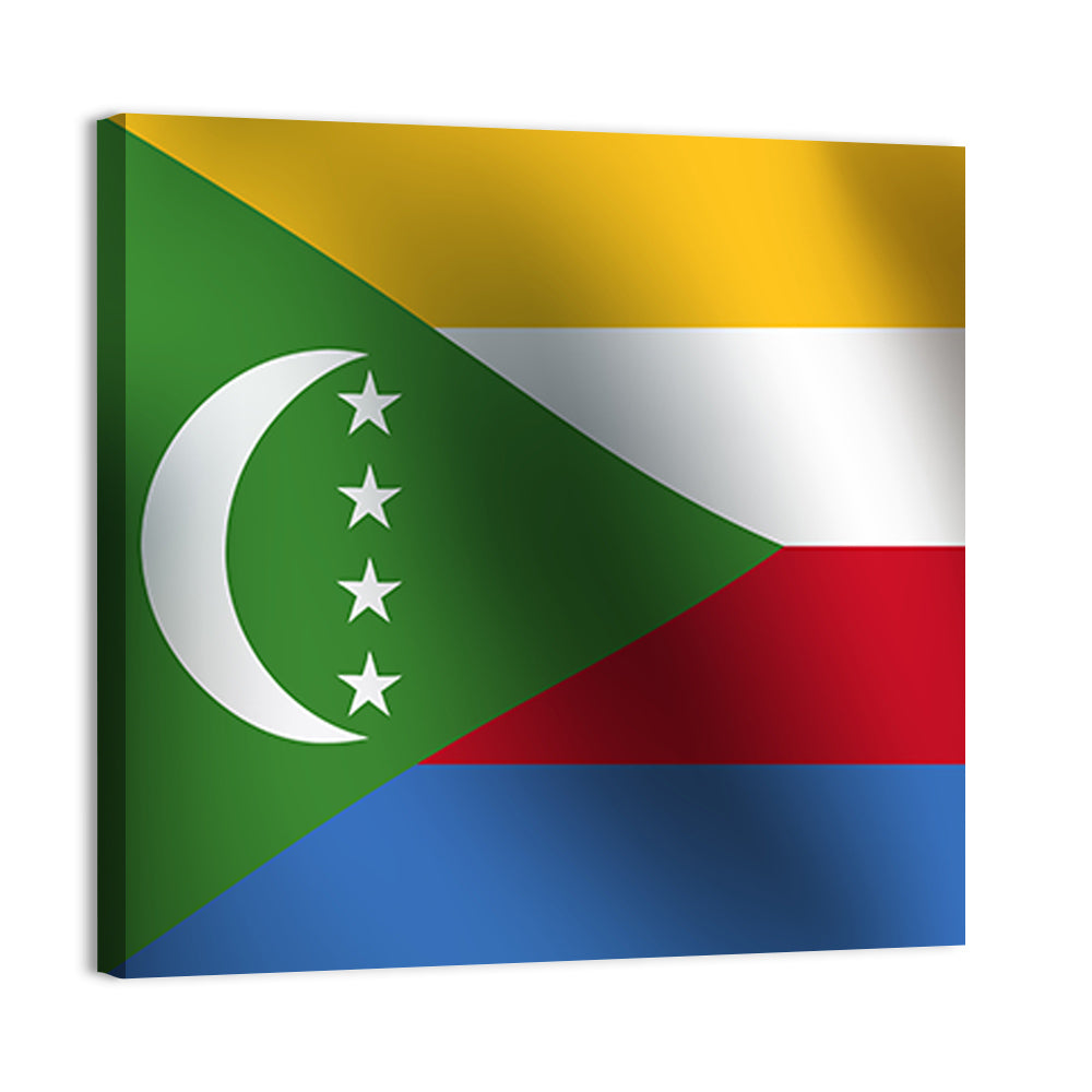 Comoros National Flag Wall Art