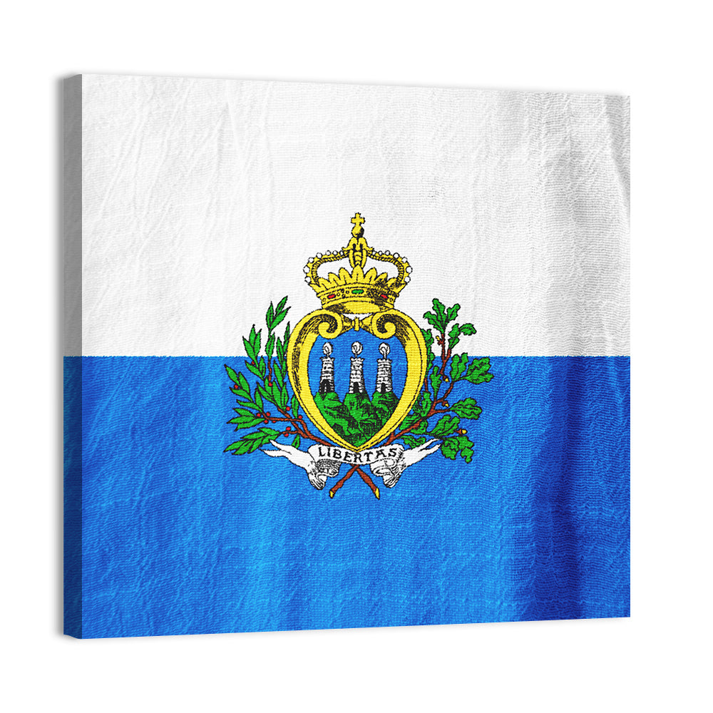 San Marino National Flag Wall Art