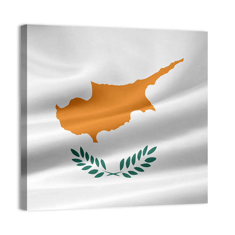 Cyprus Flag Emblem Wall Art