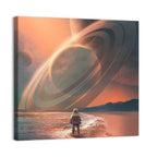 Solitary Astronaut on Alien Beach Wall Art