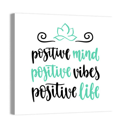 Lotus Yoga Inspirational Quote Wall Art