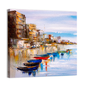 Harbor Oil Painting Wall Art