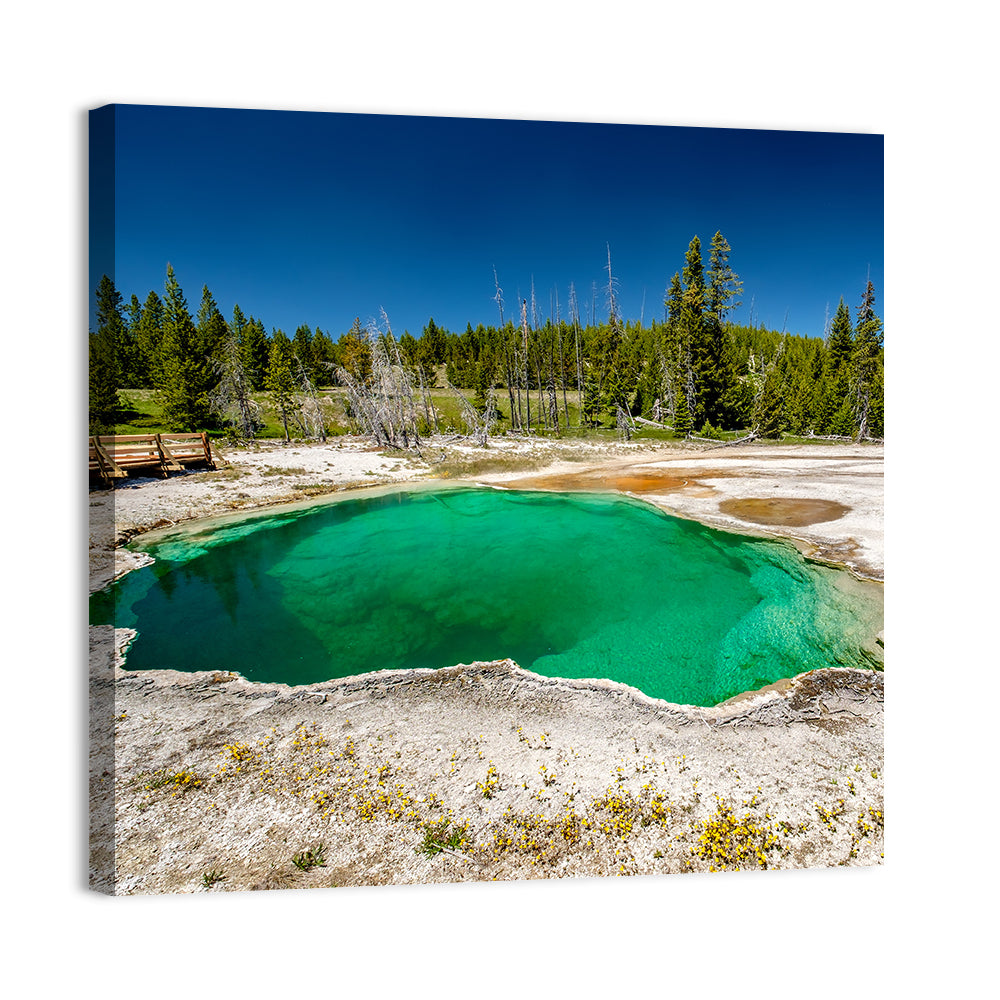 Abyss Pool in Yellowstone Wall Art