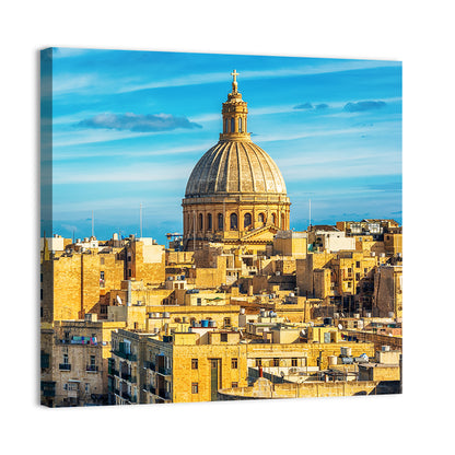 Valletta Skyline with Dome and Spire Wall Art