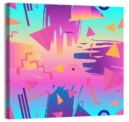 Retro Fashion Geometric Pattern Wall Art