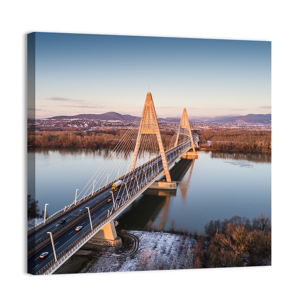 Megyeri Bridge Over the Danube Wall Art