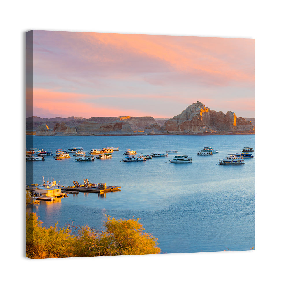 Houseboats on Lake Powell, Page Arizona Wall Art