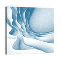 Blue Topographical Waves Wall Art