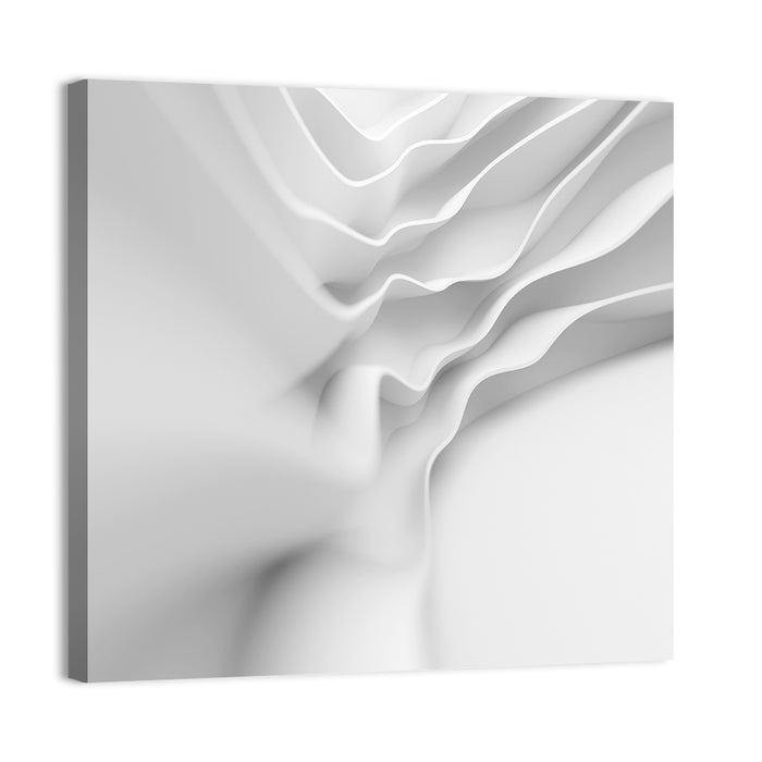 Architectural Wave Study Wall Art as a canvas print