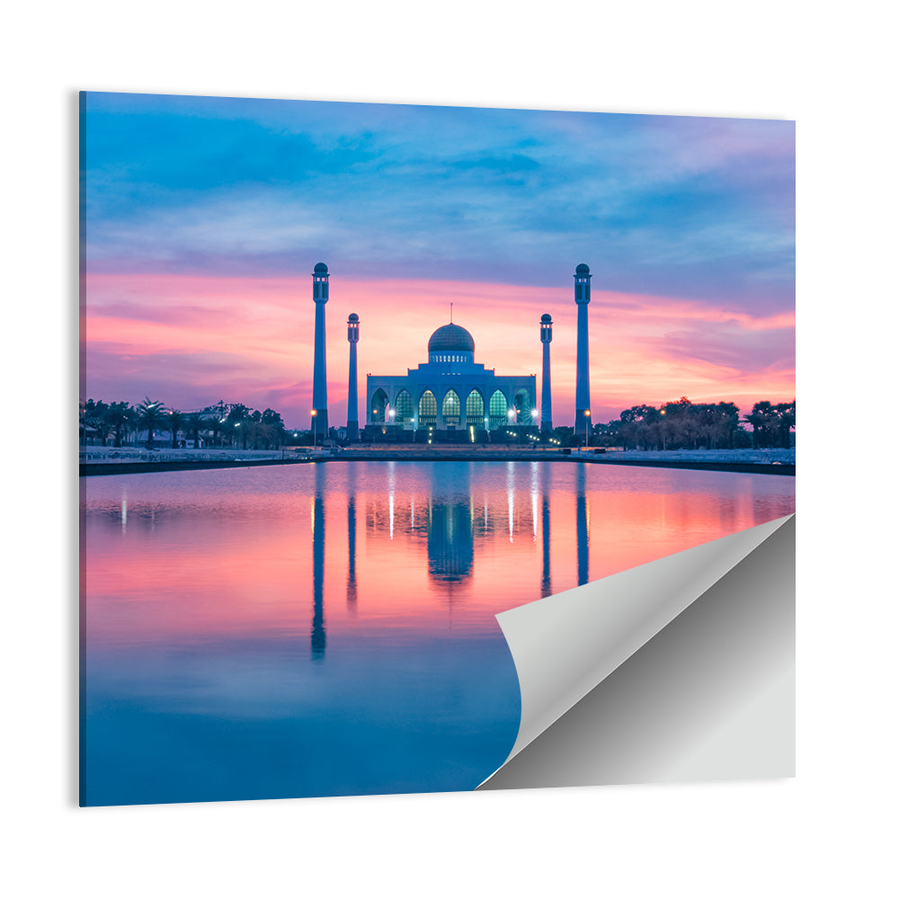 Central Mosque of Songkhla at Sunset Wall Art