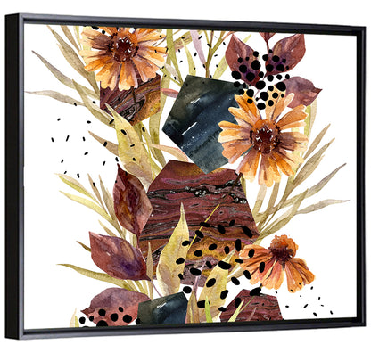 Autumn Floral Illustration Wall Art