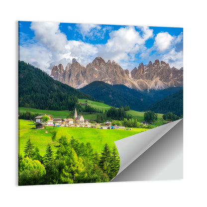 Santa Maddalena Village, Odle Peaks Wall Art