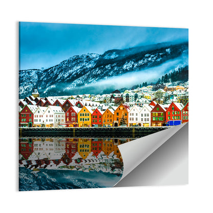 Bryggen Harbor, Bergen Wall Art