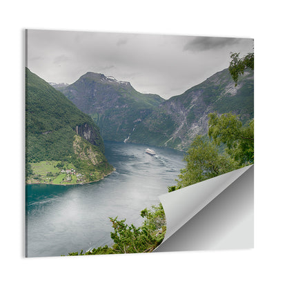 Geirangerfjord with Cruise Ship Wall Art
