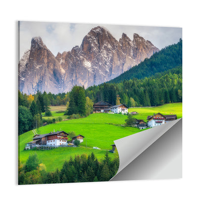 Santa Maddalena Village, Dolomites Wall Art