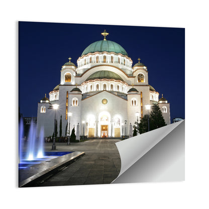 Saint Sava Cathedral In Belgrade Wall Art