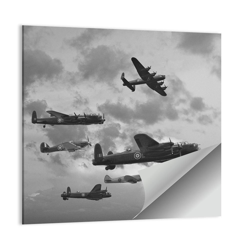 Lancaster Bombers in Formation Wall Art