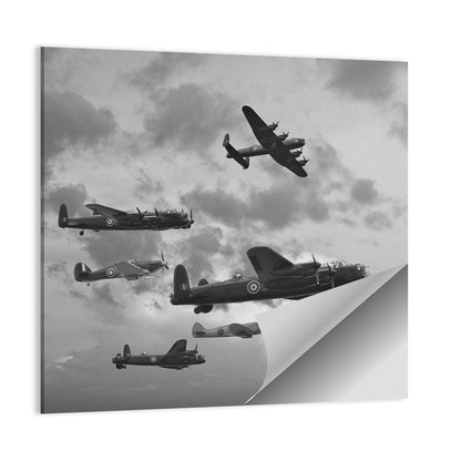 Lancaster Bombers in Formation Wall Art