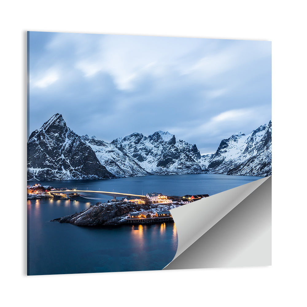 Blue Hour Over Reine, Lofoten Wall Art