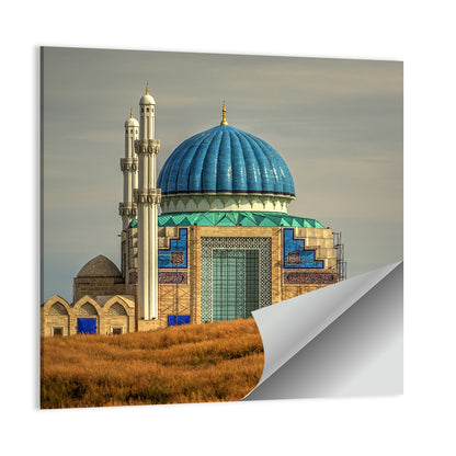 Blue Domed Mosque in Turkistan Wall Art