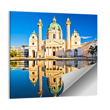 Karlskirche with Reflecting Pool Wall Art