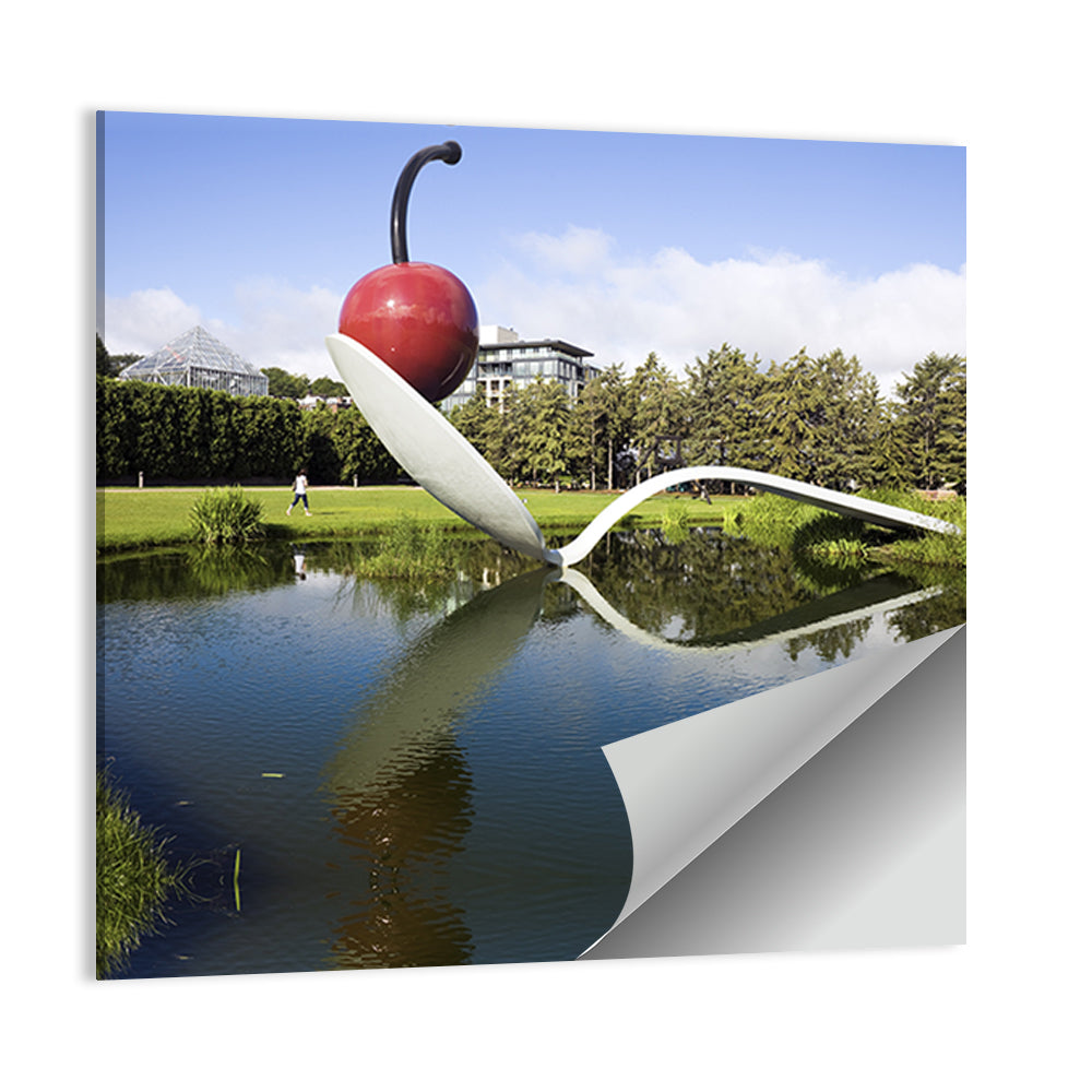 Spoonbridge In Minneapolis Sculpture Garden Wall Art