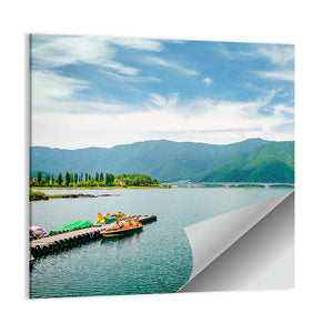 Kawaguchi Lake With Mountain Wall Art