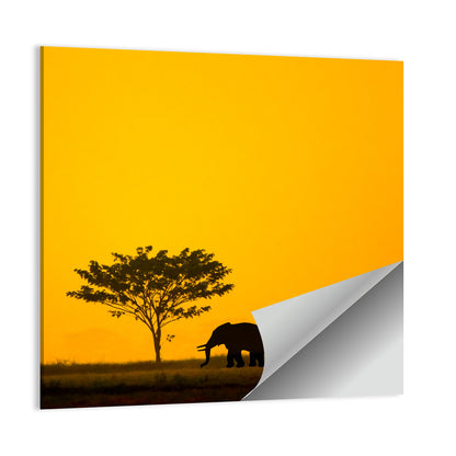 Thailand Elephant Silhouettes Wall Art