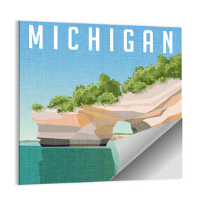 Michigan Travel Poster Wall Art