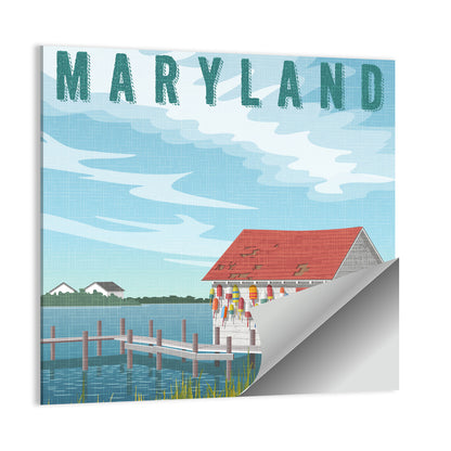 Maryland Harbor Scene Wall Art