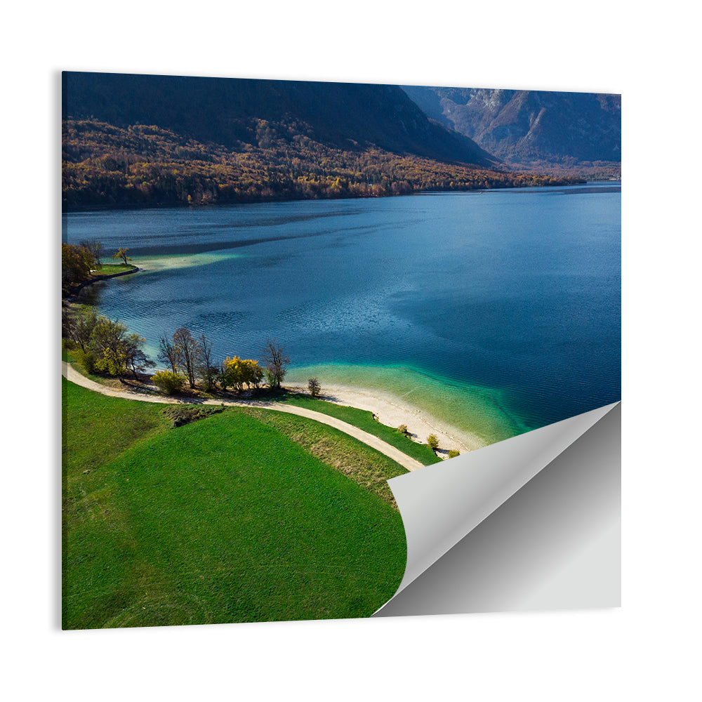 Bohinj Lake Shoreline Wall Art