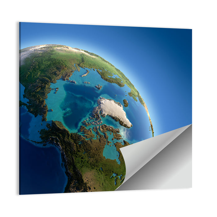Arctic Earth Fragment Wall Art as a poster print