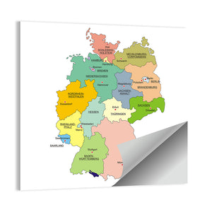 Map Of Germany Wall Art