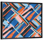 Watercolor Diagonal Grid Wall Art